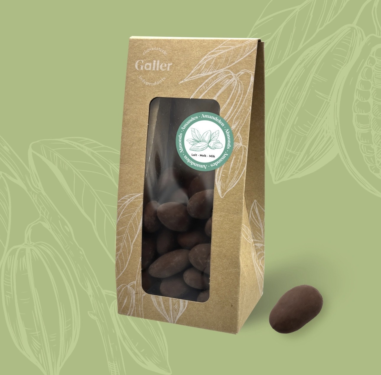 POCHON AMANDES ENROBEES LAIT